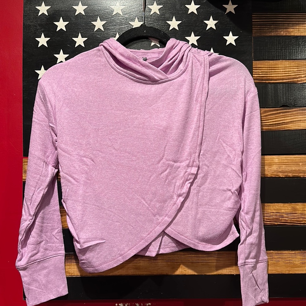 FAUX WRAPPED HOODIE
